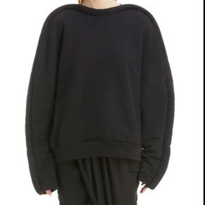 Dries Van Noten Black Sculptural Sweatshirt